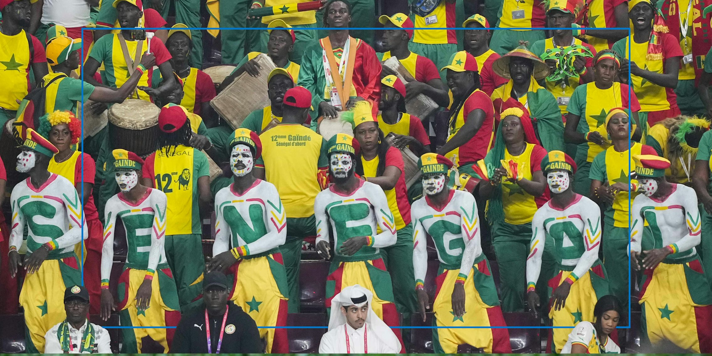 Senegal fans at the world cup