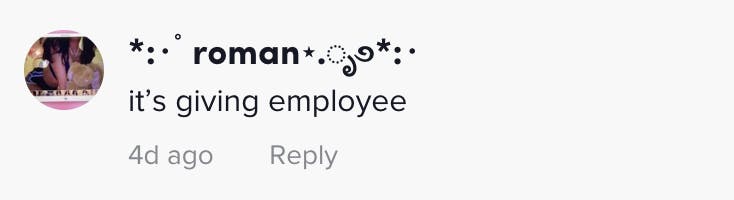 it’s giving employee
