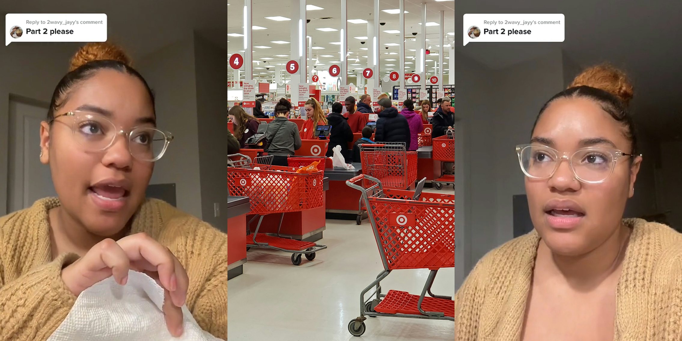 target worker complains about customers