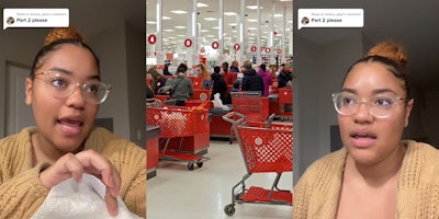 target worker complains about customers