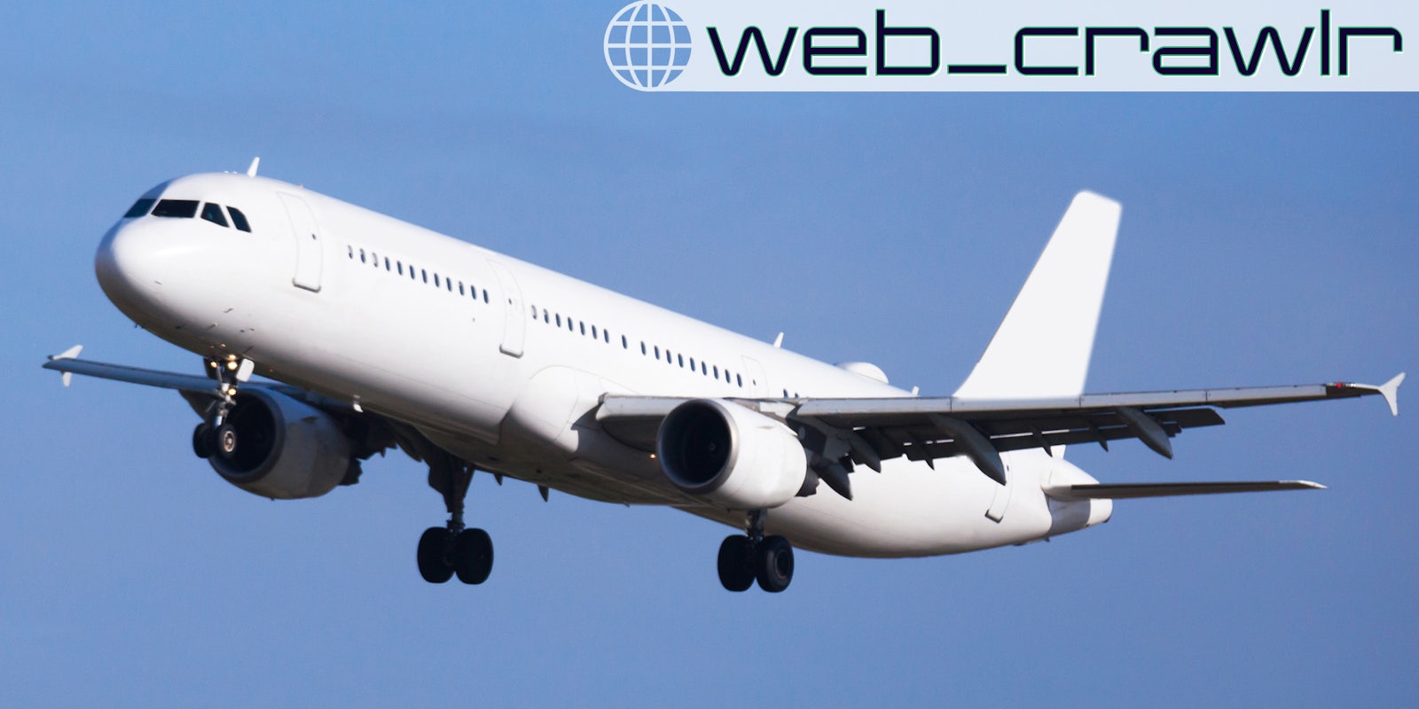 An airplane taking off. The Daily Dot newsletter web_crawlr logo is in the top right corner.