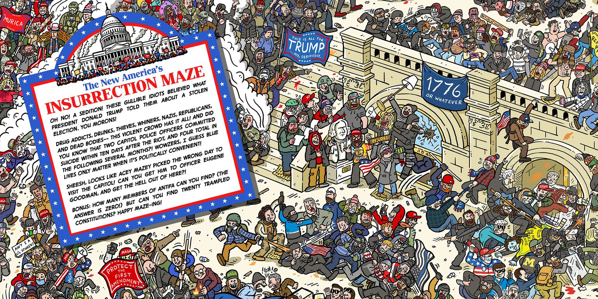 Brian Michael Weaver's Insurrection Maze illustration