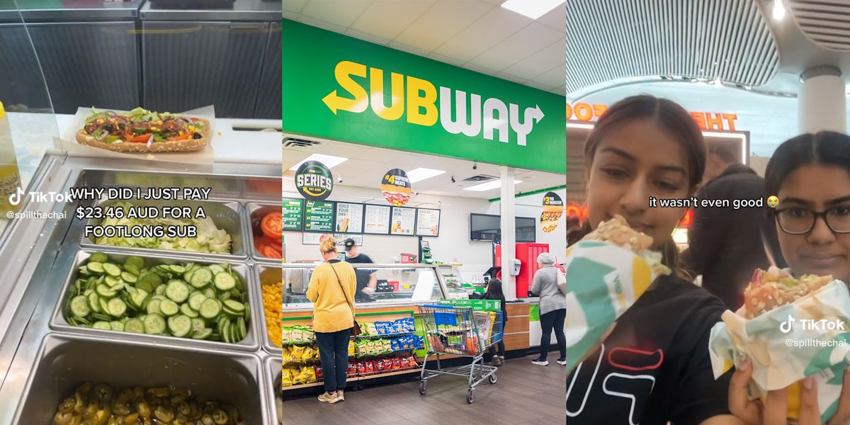 Subway customer says foot-long sub with only veggies cost her over $16