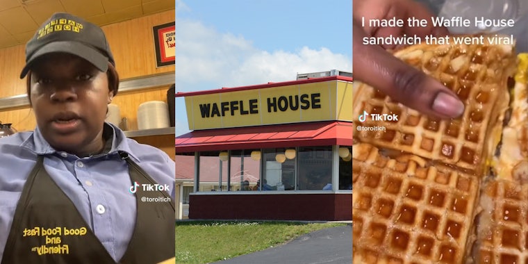 Waffle House worker pleads with customers to stick to a Texas Melt after 'waffle sandwich' hack goes viral