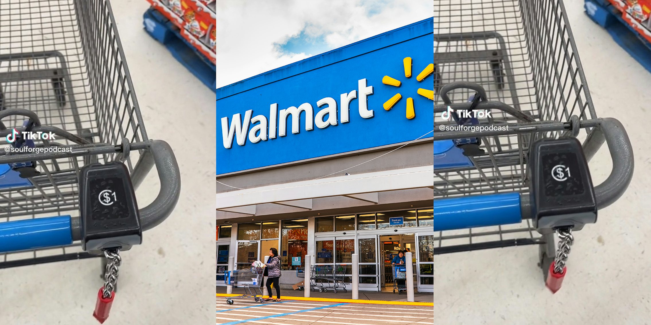 Customer claims Walmart will start charging $1 to use their carts