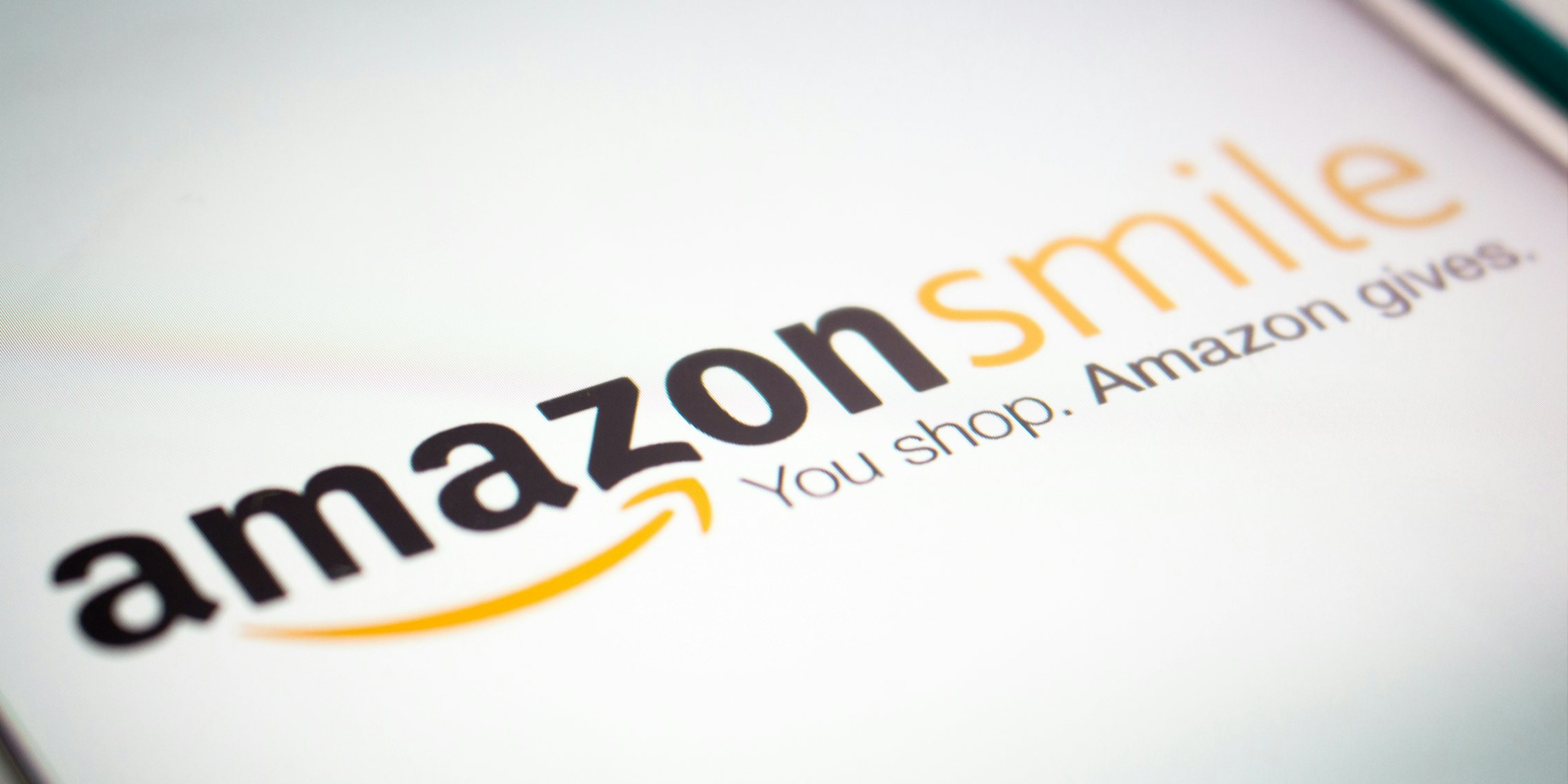 Amazon Smile logo on screen