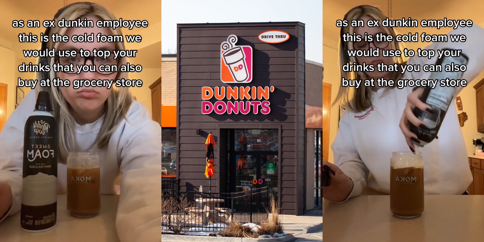 Former Worker Shares The Storebought Cold Foam Dunkin' Uses
