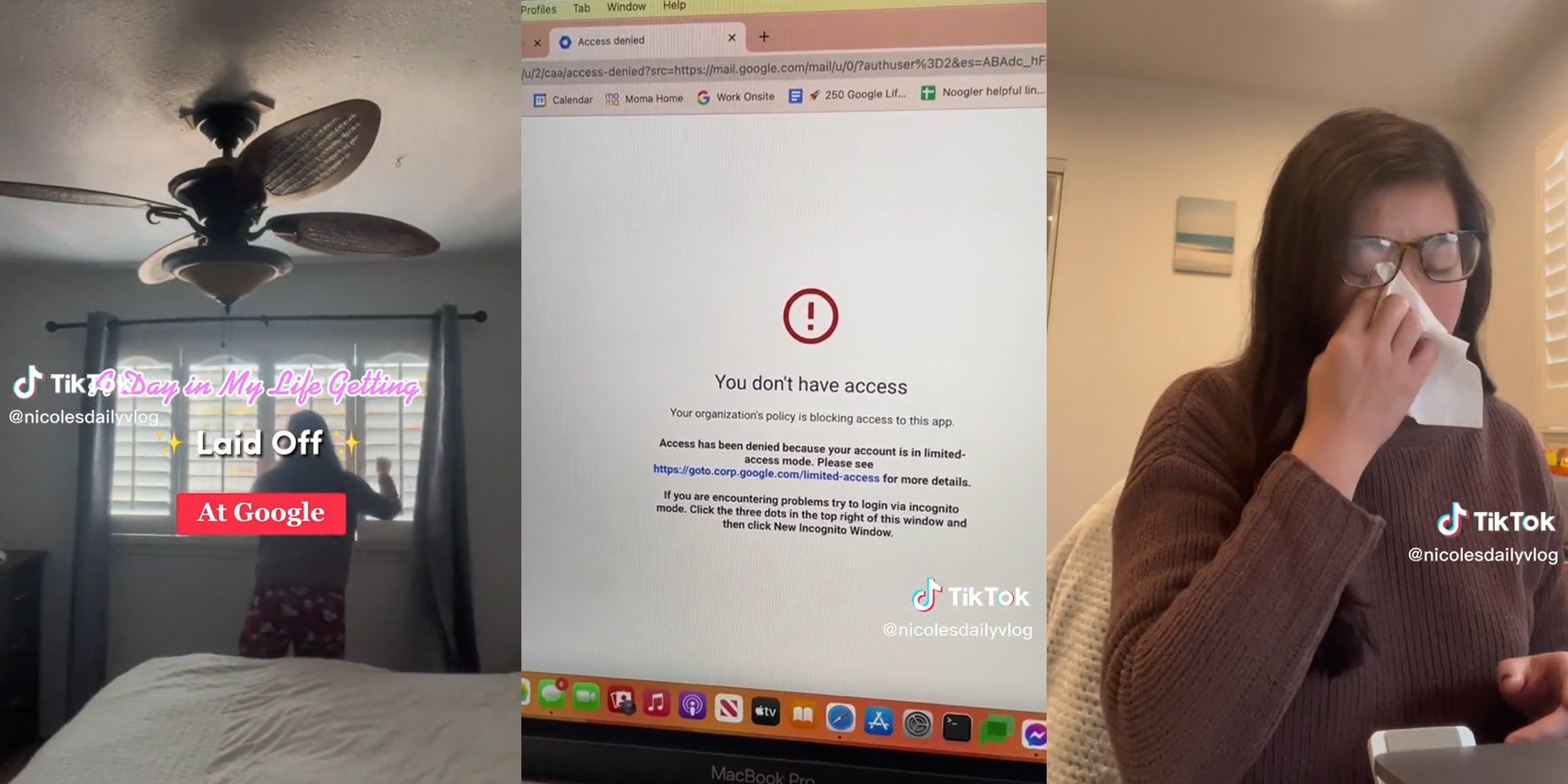 Google Employee Vlogs the Day She Got Laid Off