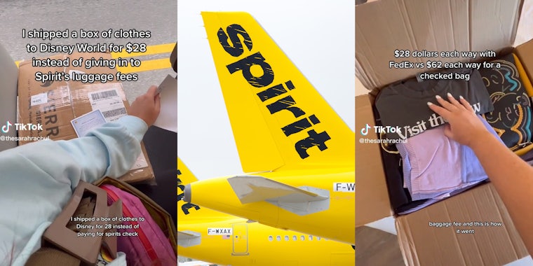 Woman ships luggage for $28 instead of paying Spirit Airlines baggage fee