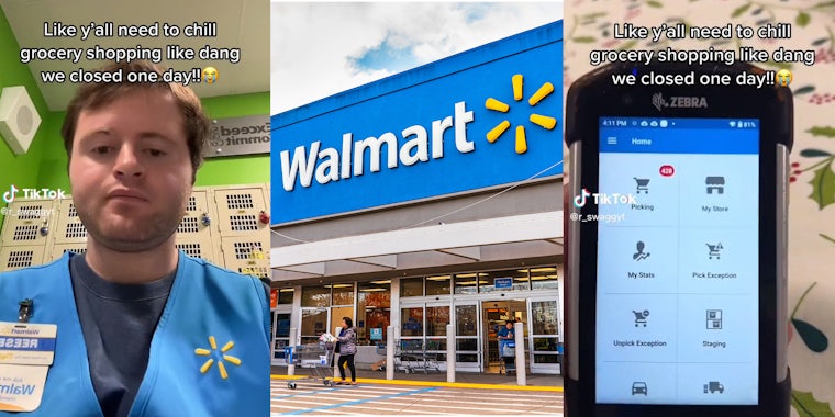 Walmart worker opens to 428 online orders after closing for one day