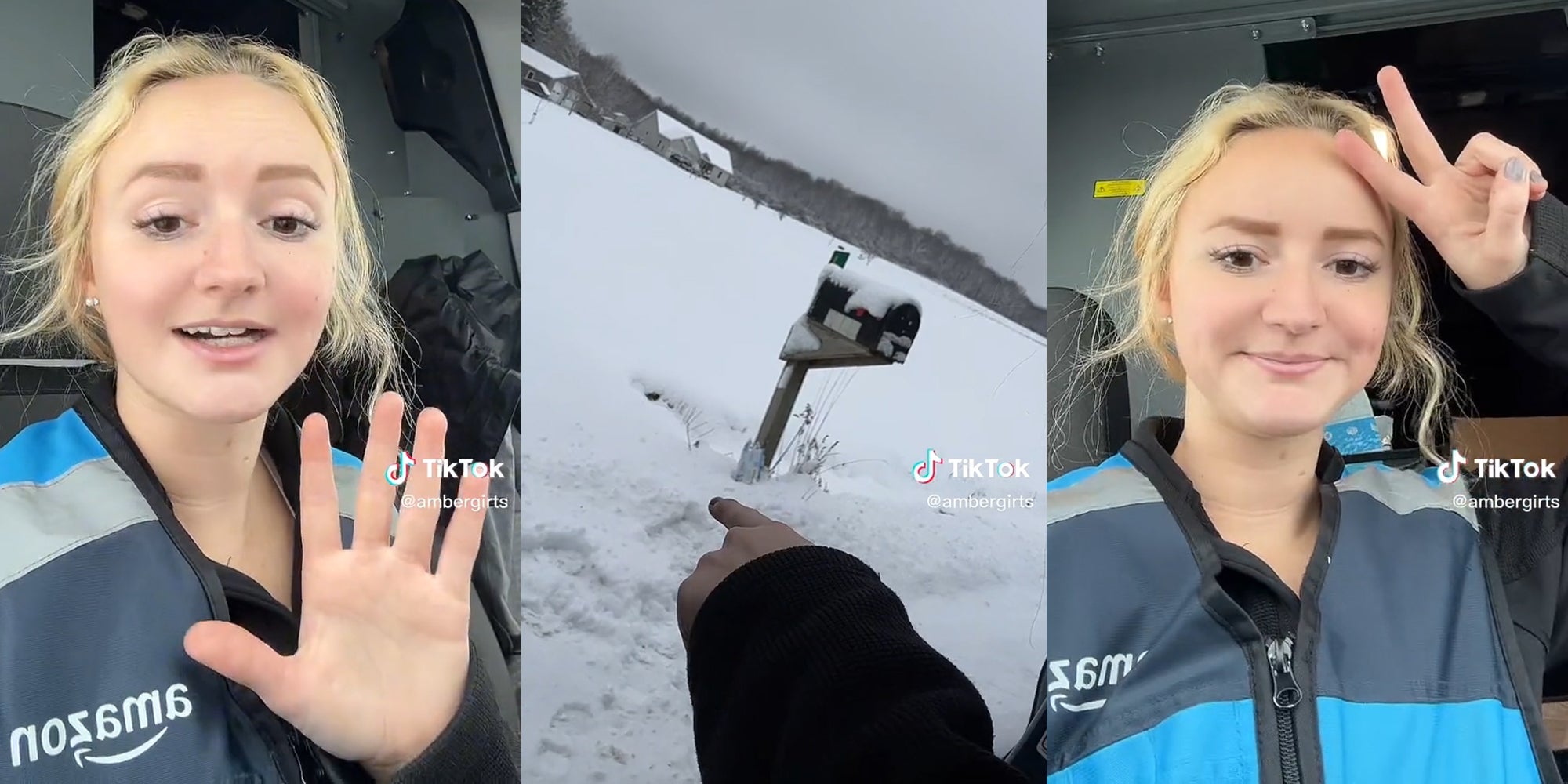 Amazon Driver Leaves Package in Snow After New Driveway Rule