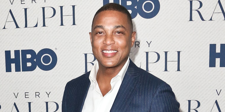 Don Lemon in front of white HBO background