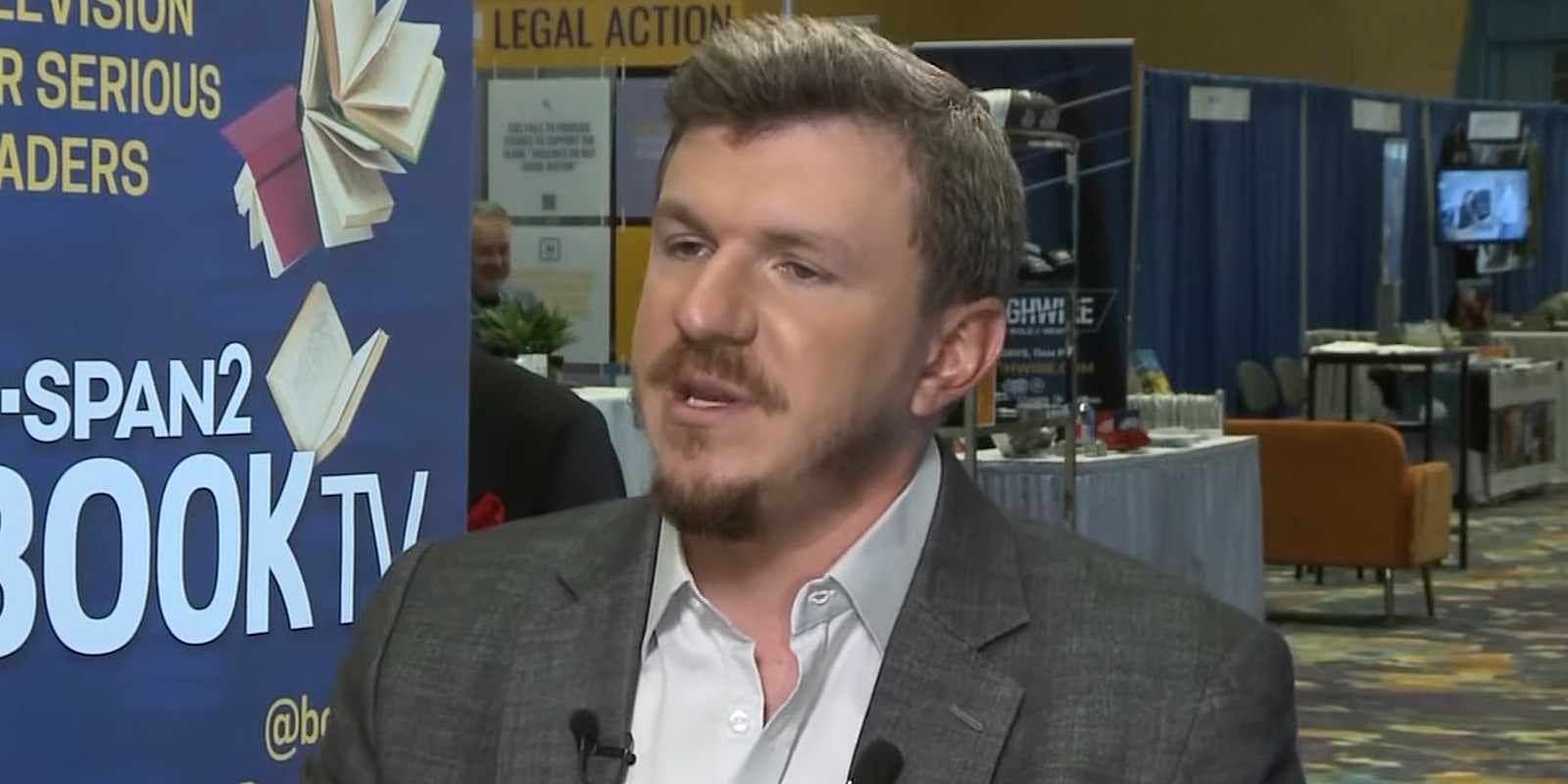 James O'Keefe speaking at libertarian conference