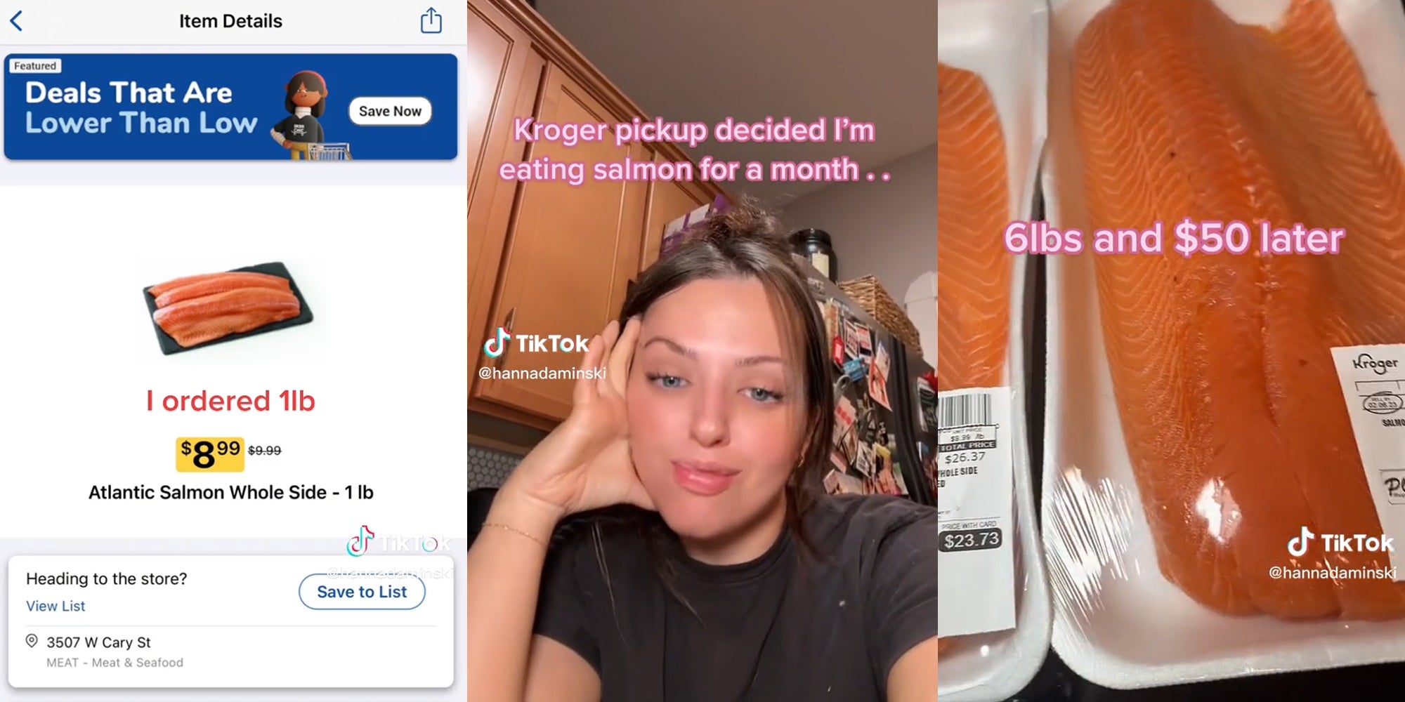 Customer Ordered 1 Pound of Salmon. Kroger Charged Her 50 Instead