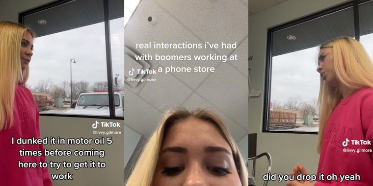 Worker shares frustrating interactions she'd had with boomers while working at a phone store