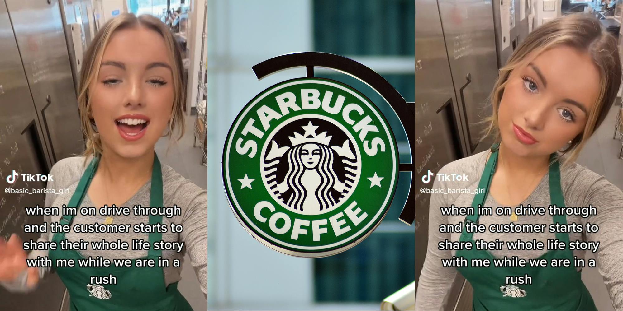 Starbucks barista calls out drive-thru customers who overshare when ordering during a rush