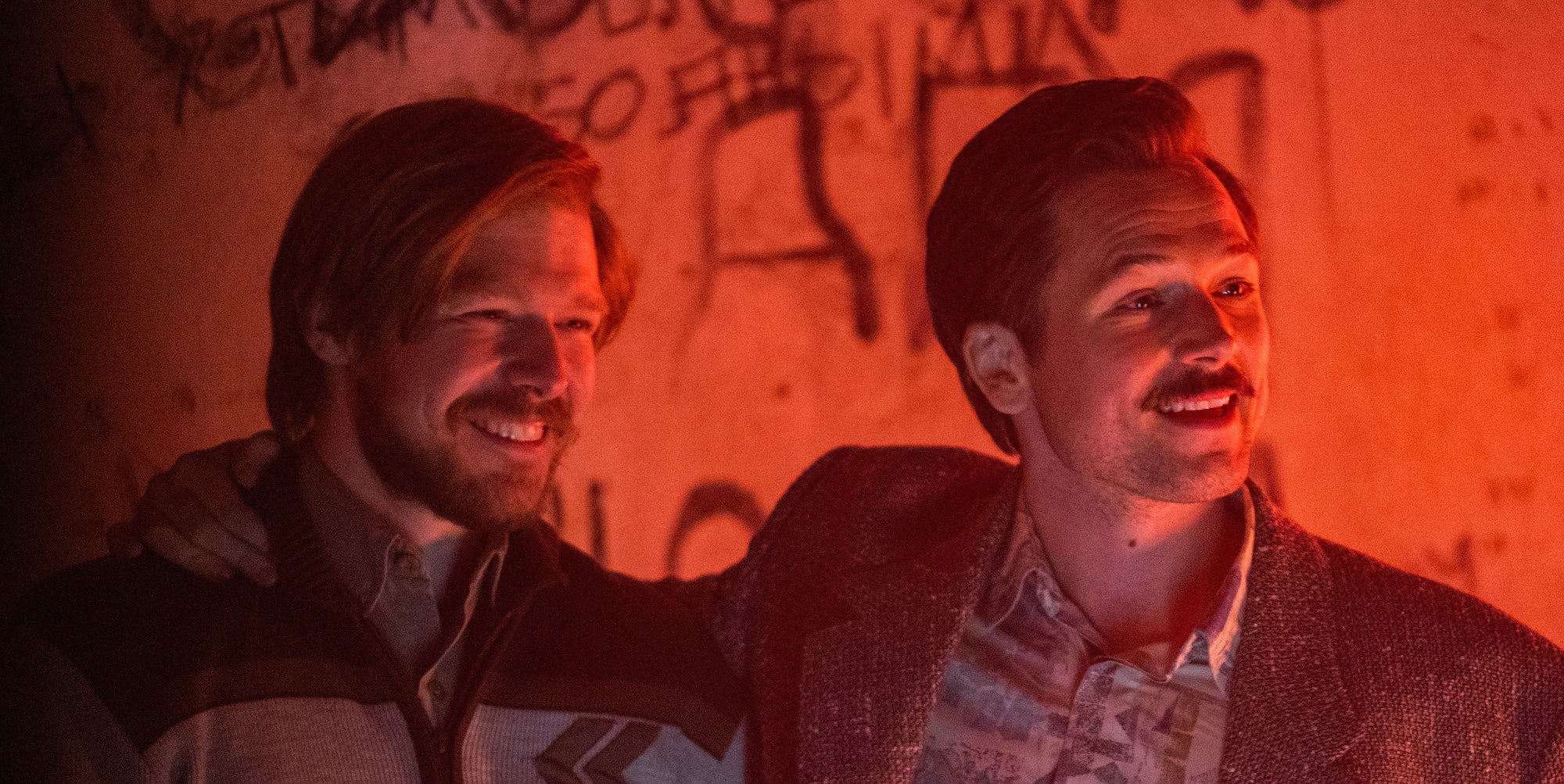 Nikita Efremov and Taron Egerton in 