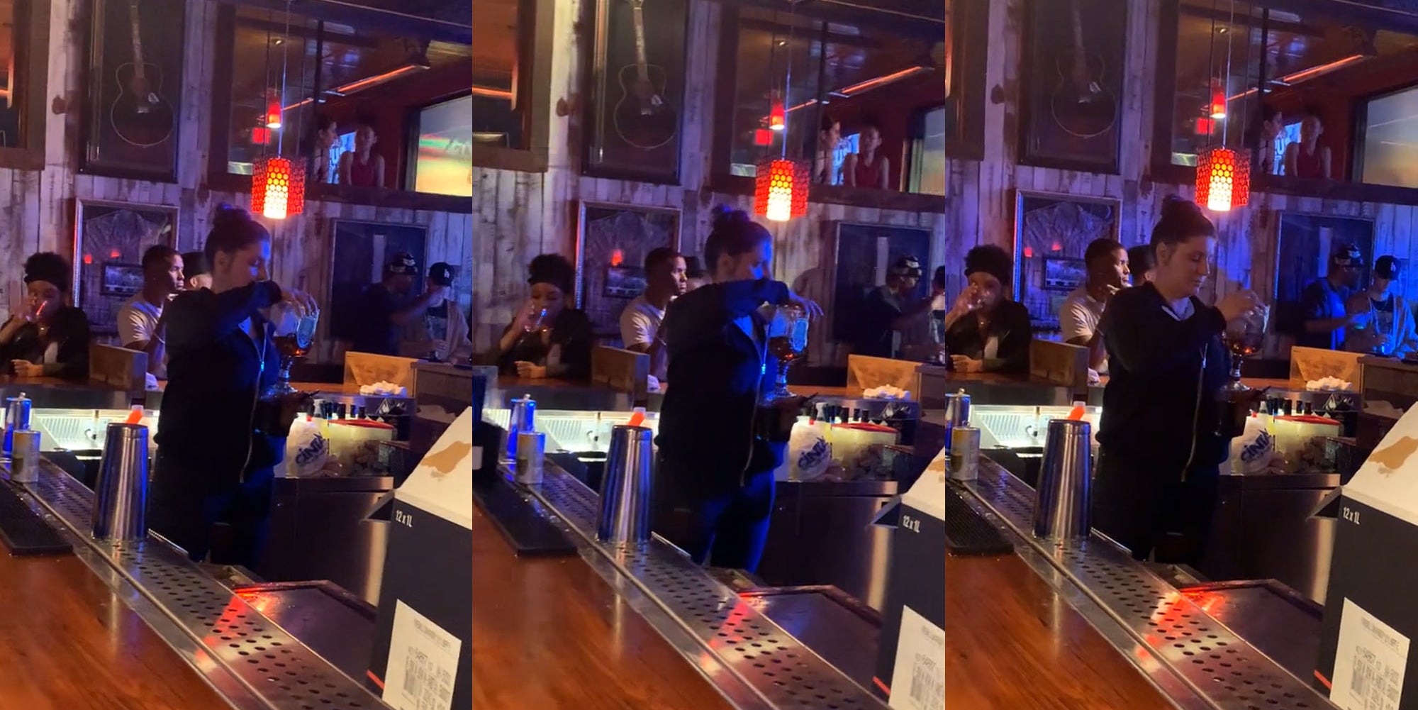 Customer Catches Bartender Marrying Liquor Bottles