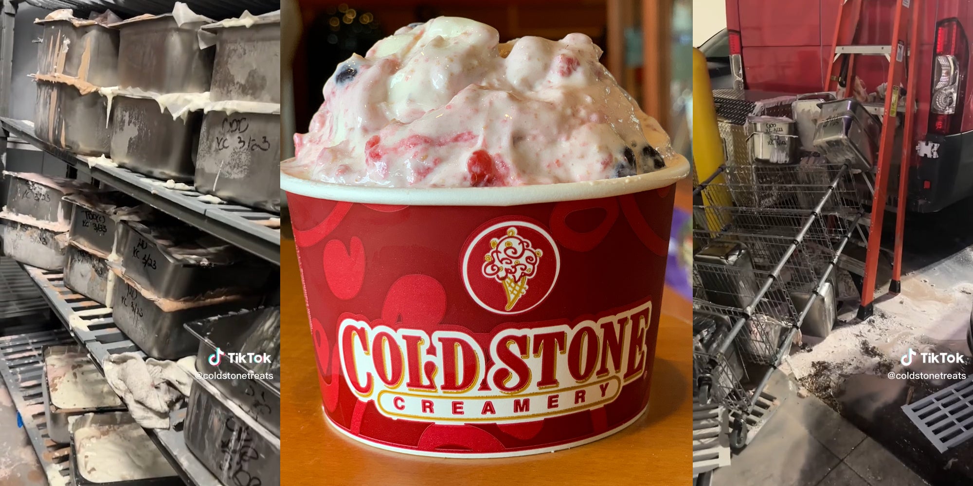 Cold Stone Employees Find Several Shelves of Melted Ice Cream Cold Stone Employees Find Several Shelves of Melted Ice Cream