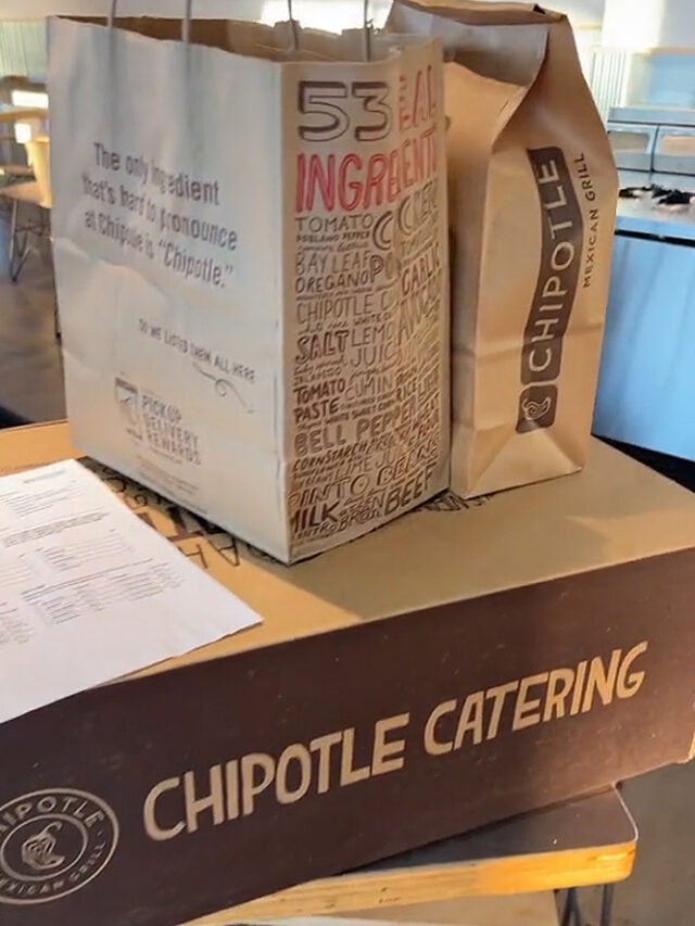 Customer Places Chipotle Catering Order for Meal Prep Hack