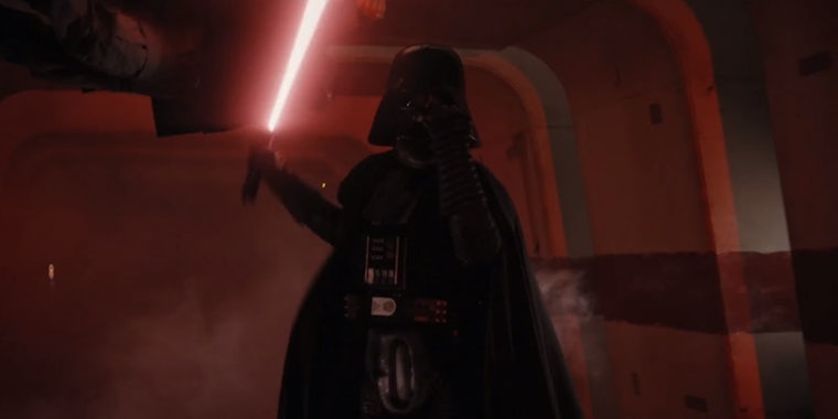 Darth Vader Rogue One hallway fight scene