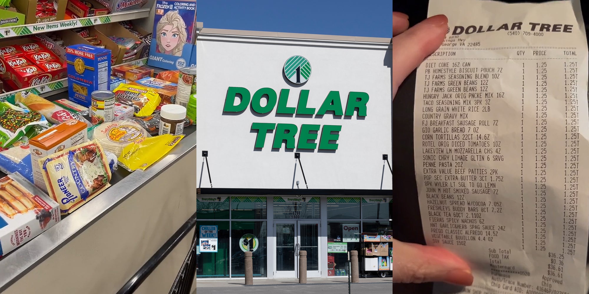 Shopper Buys Week’s Worth of Groceries at Dollar Tree
