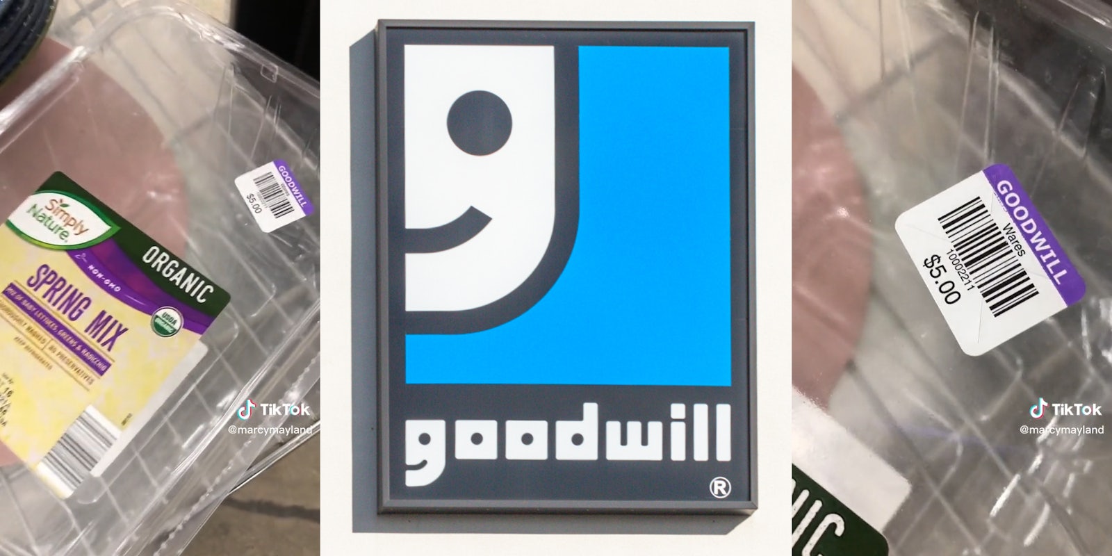 goodwill selling empty recyclable container for $5