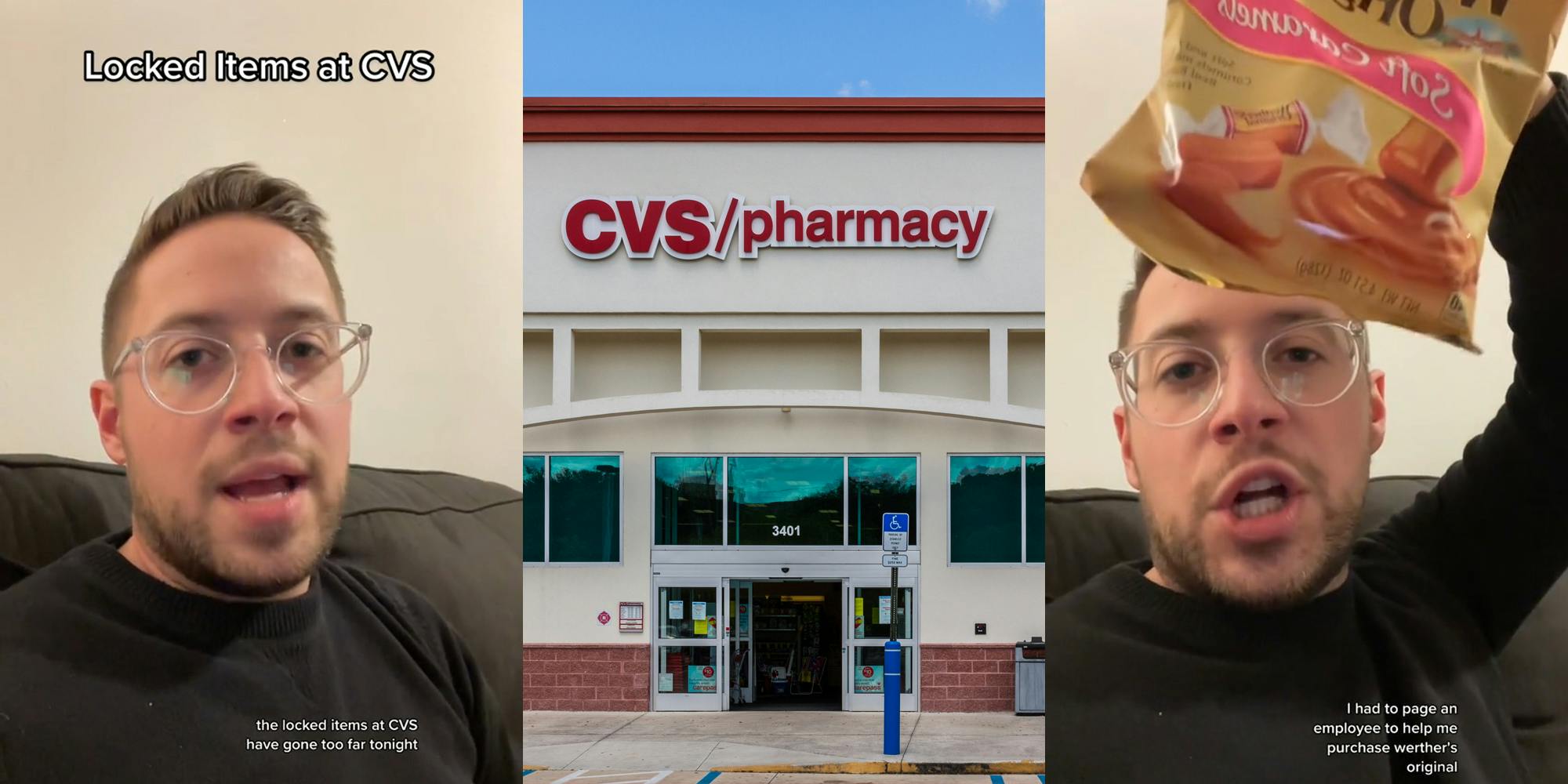 ‘Since when are soft caramels a controlled substance’: TikToker says employee had to unlock candy for him at CVS
