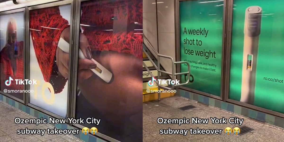 ozempic new york city subway takeover