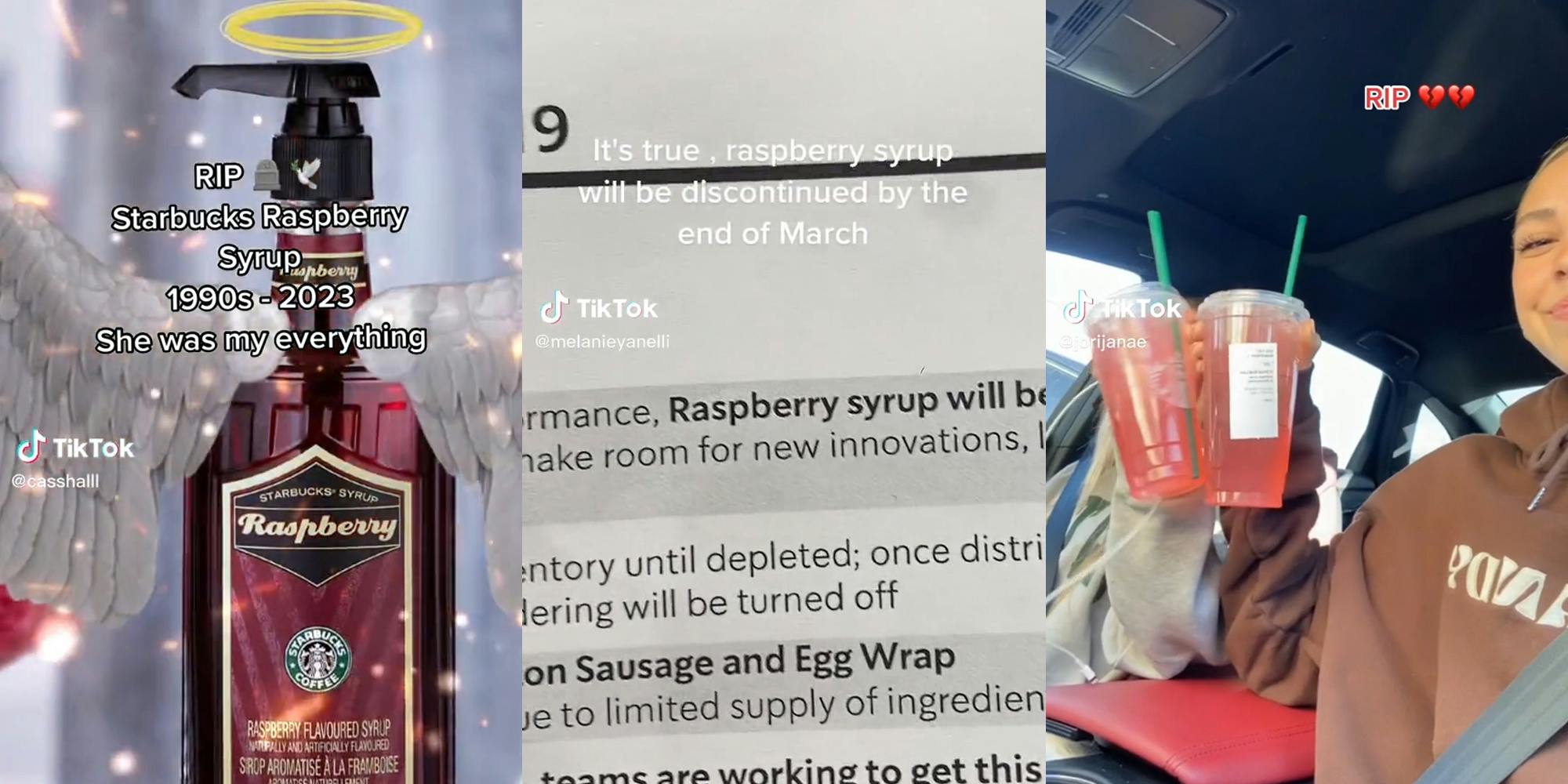 Barista Says Starbucks' Raspberry Syrup Is Getting Discontinued