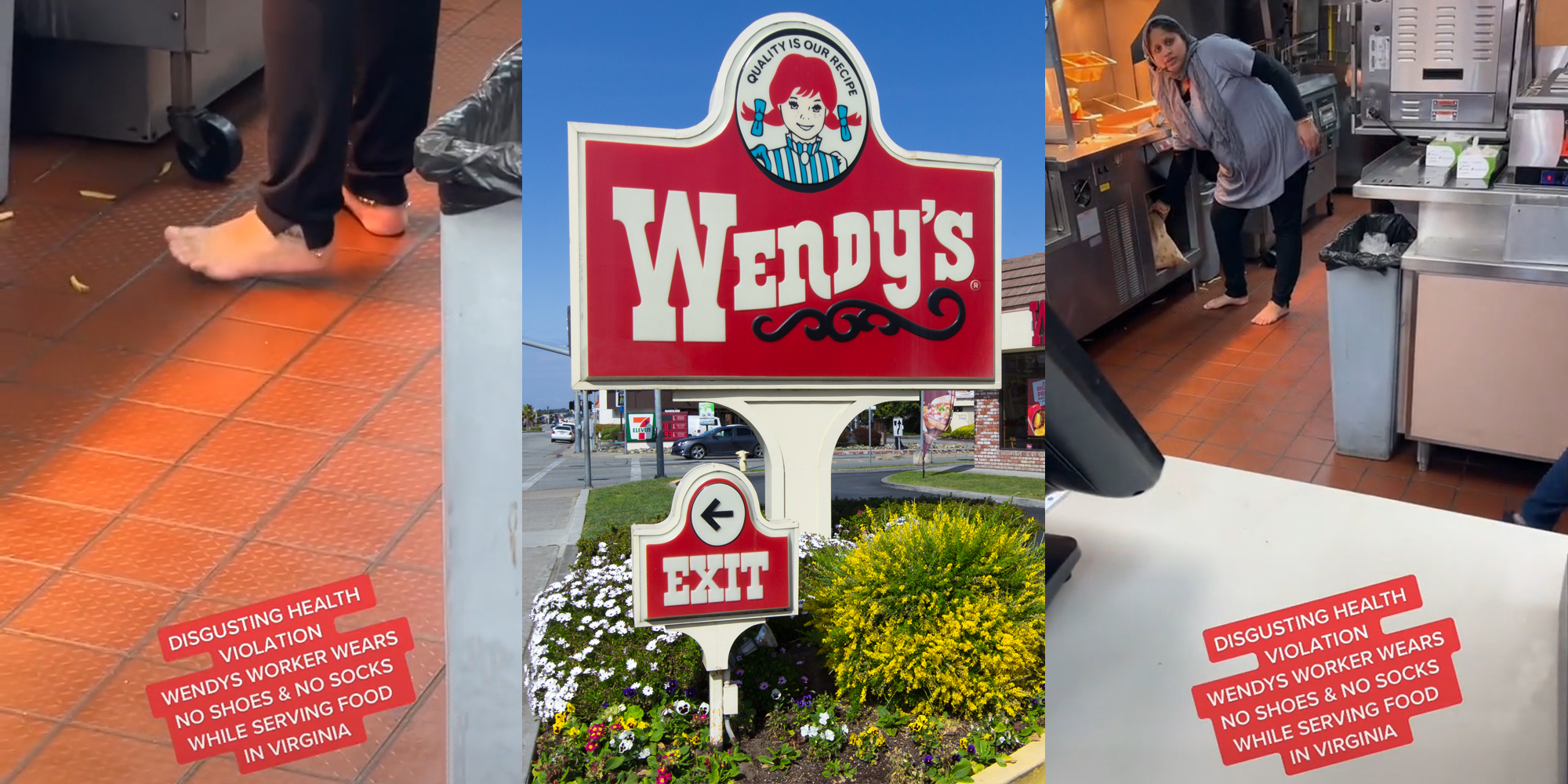 TikTokers Defend Video Of A Barefoot, Pregnant Wendy's Worker