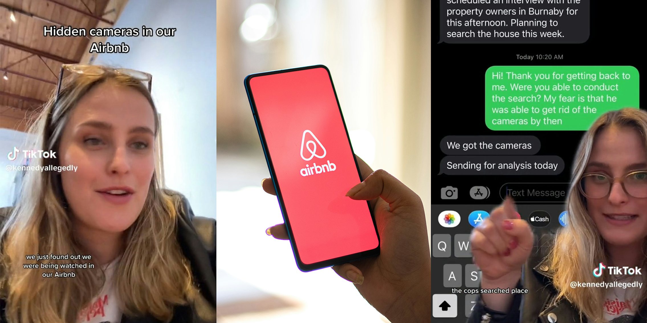 Woman says they found a hidden camera in the bathroom at their Airbnb