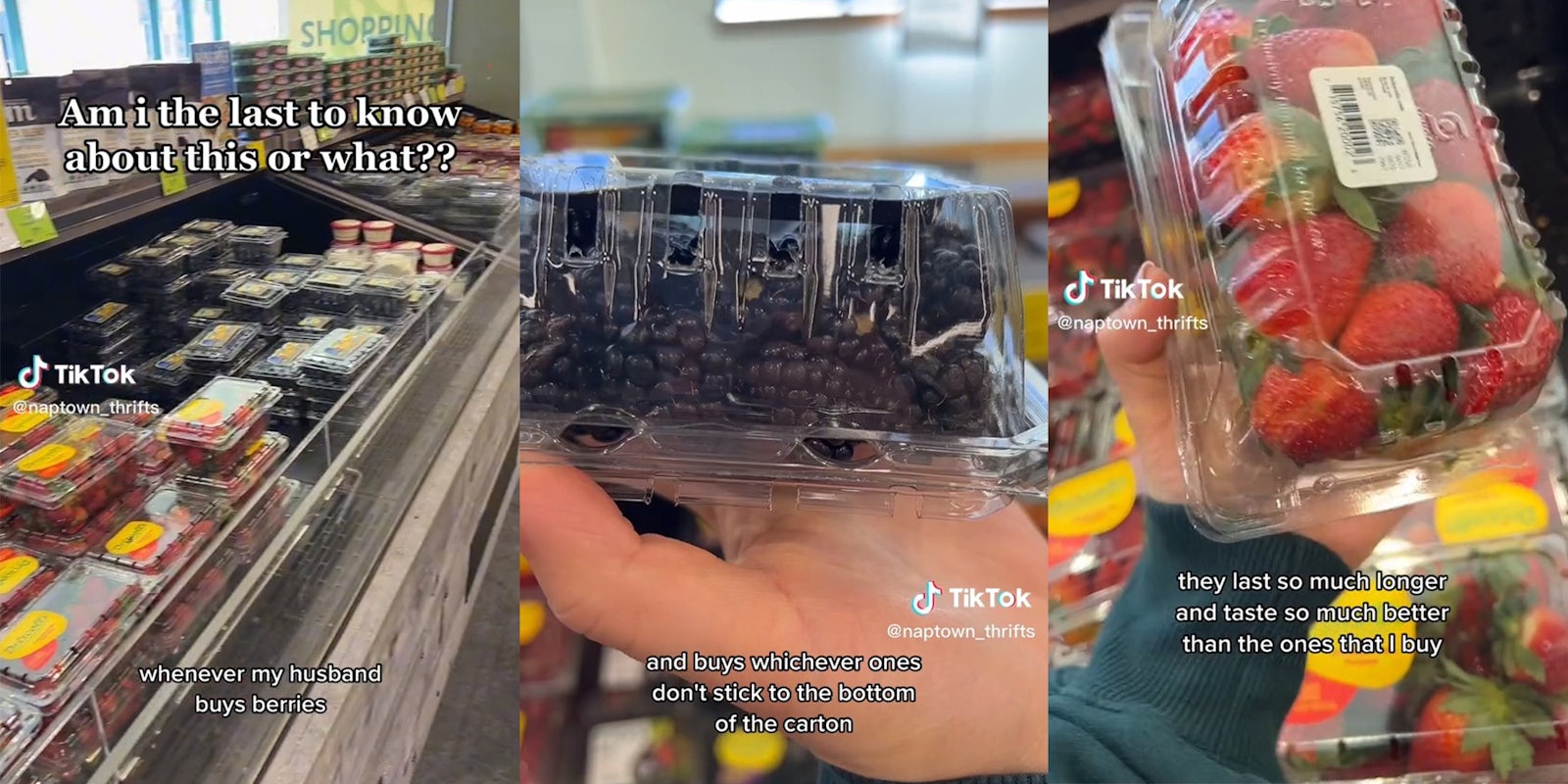 Grocery store shopper shares hack for buying strawberries and blueberries
