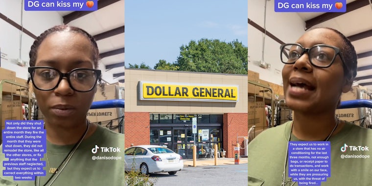 Dollar General worker explains her salary is less than a grand