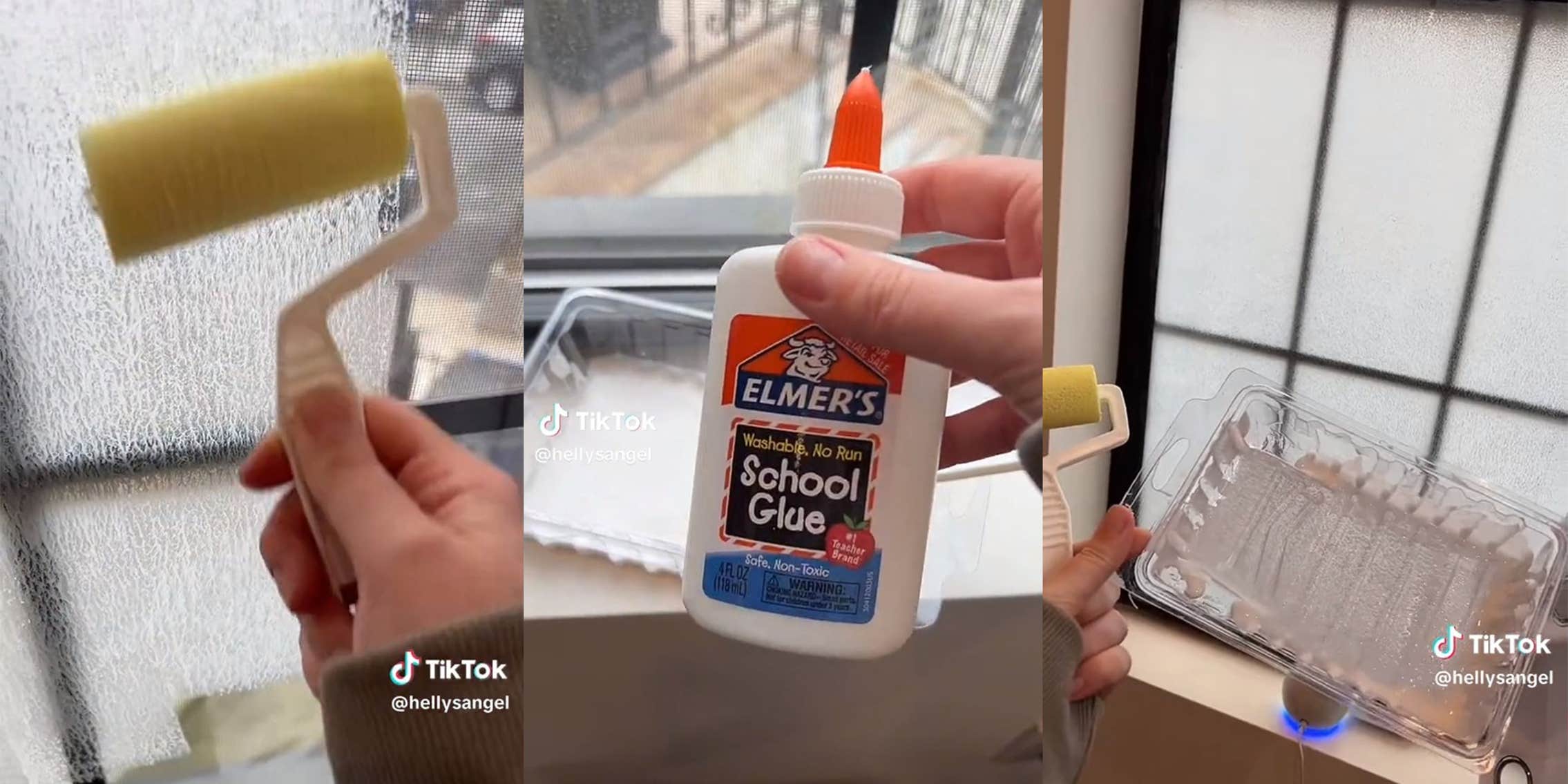 Woman Uses Elmer's Glue to Make Windows 'Not SeeThrough'