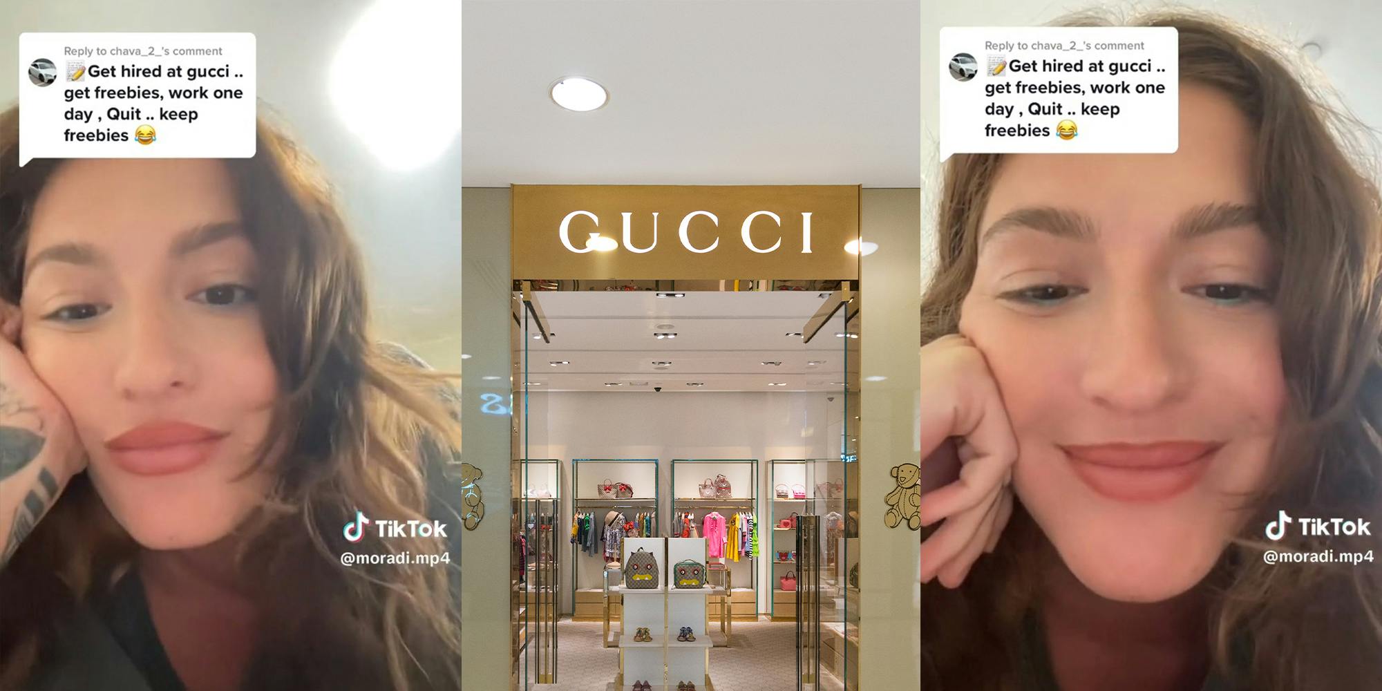 Woman reveals how Gucci fired her because of viral TikTok about freebies -  Dexerto