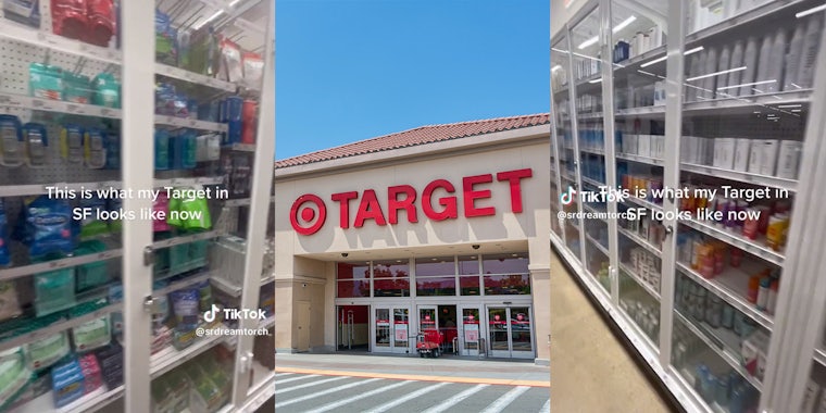Target store puts everything on locked shelves