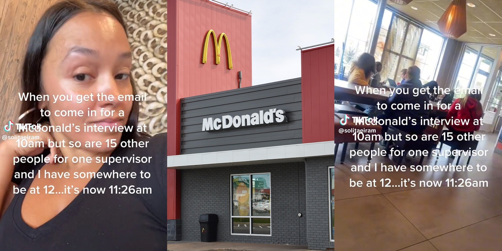 Woman waits 2 hours for job interview at McDonald's