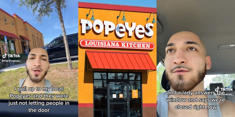 Customer says Popeyes workers always close store 7 hours early