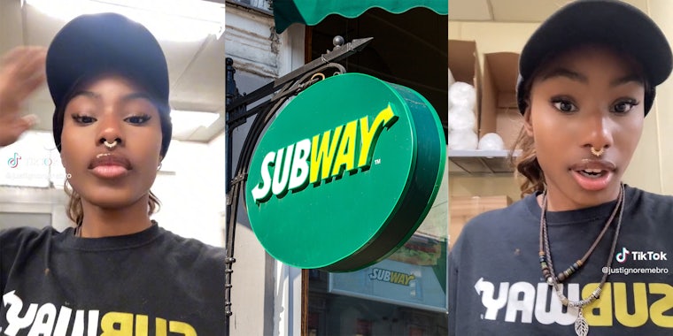 Subway customer berates worker over even change
