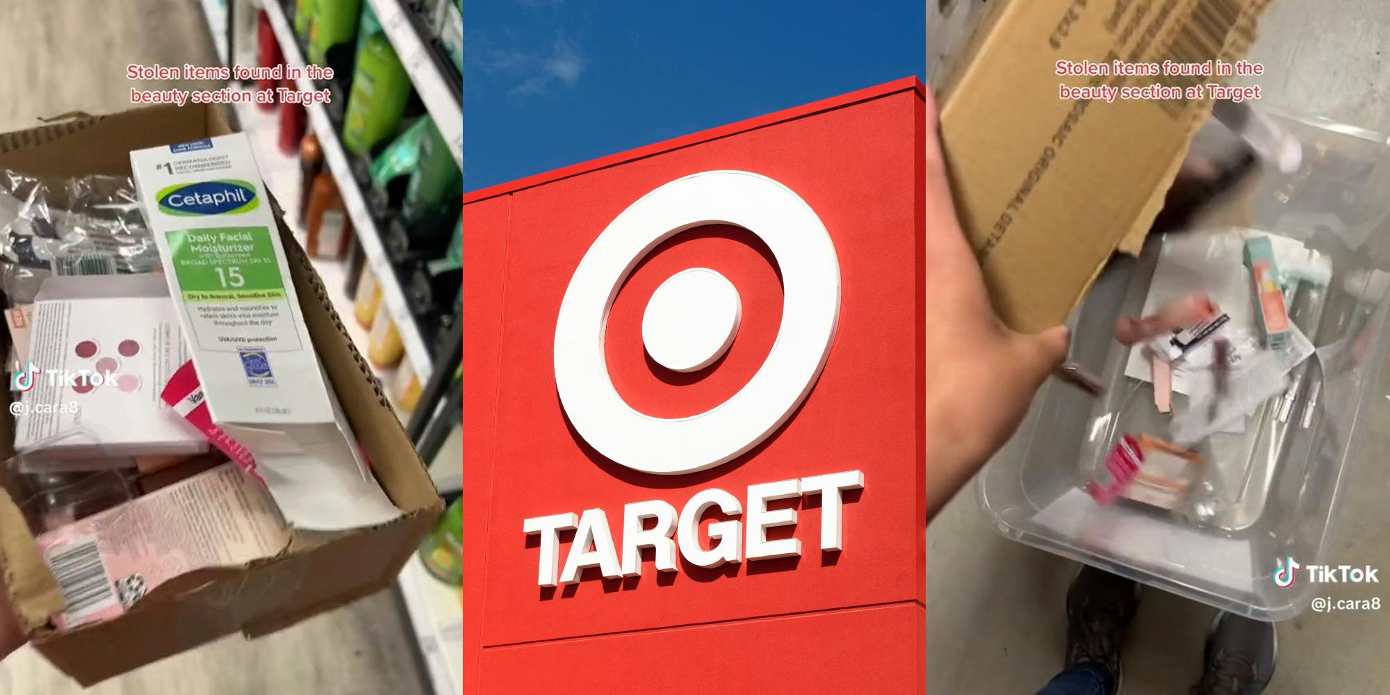 Target worker shares all the items that were stolen in the beauty section that day