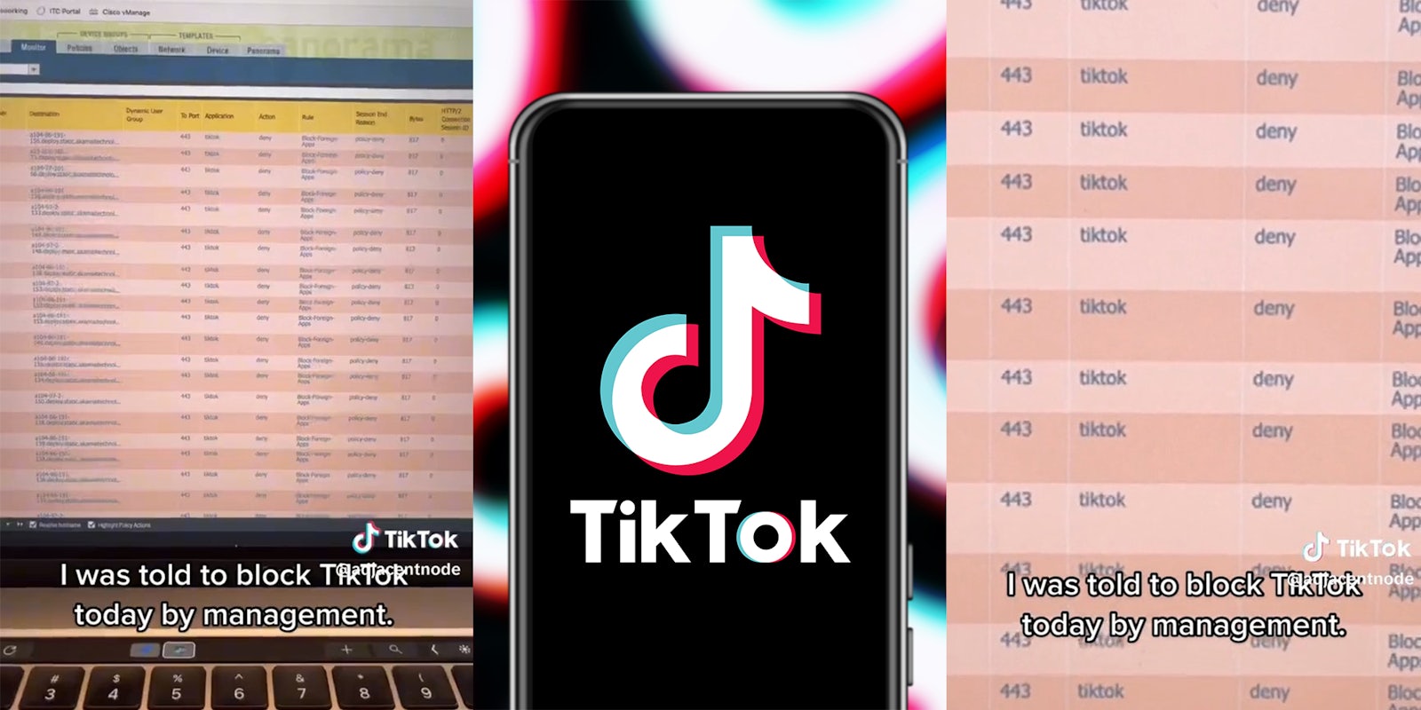 IT worker blocks TikTok from network