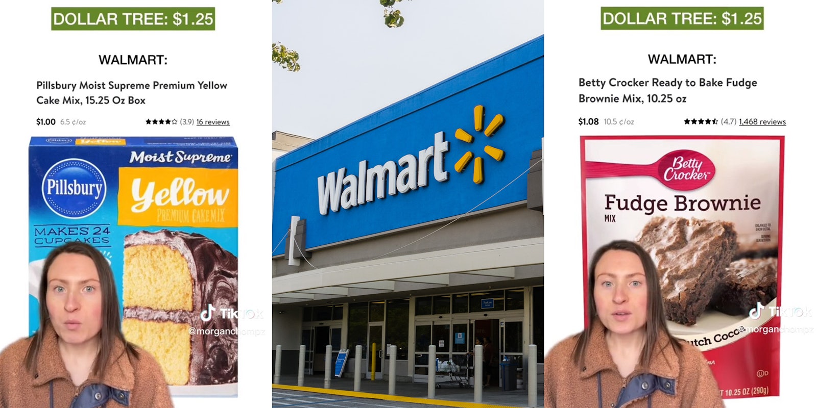 Woman compares items at Walmart that are cheaper than Dollar Tree