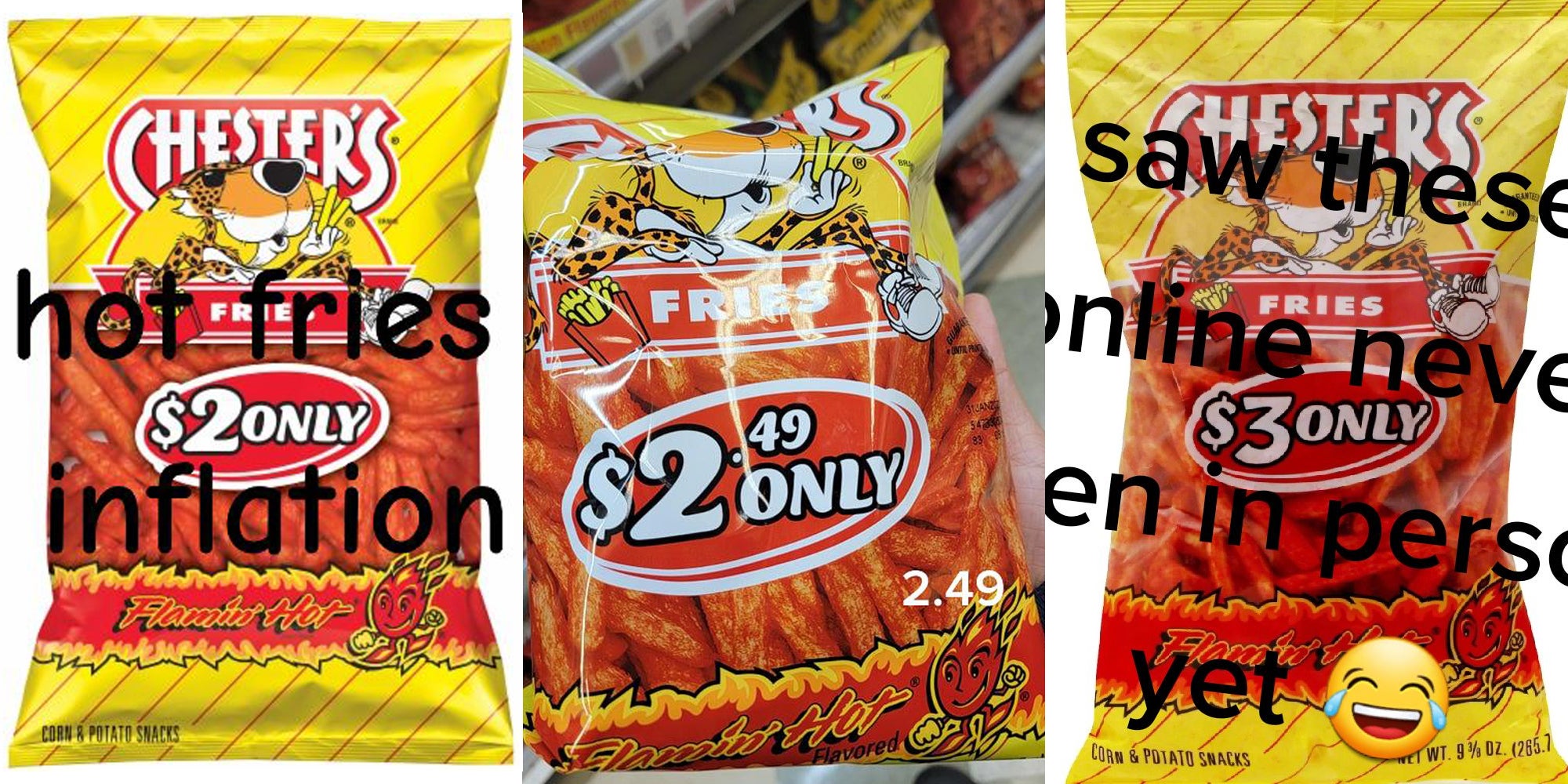  Chester's Flamin' Hot Fries Flavored Corn & Potato