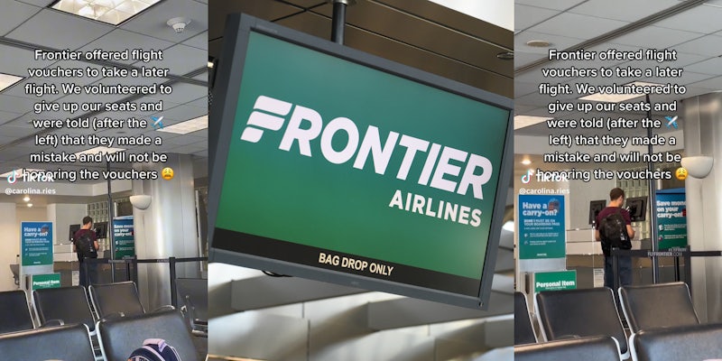 Customer Says Frontier Refused To Honor Vouchers For Later Flight