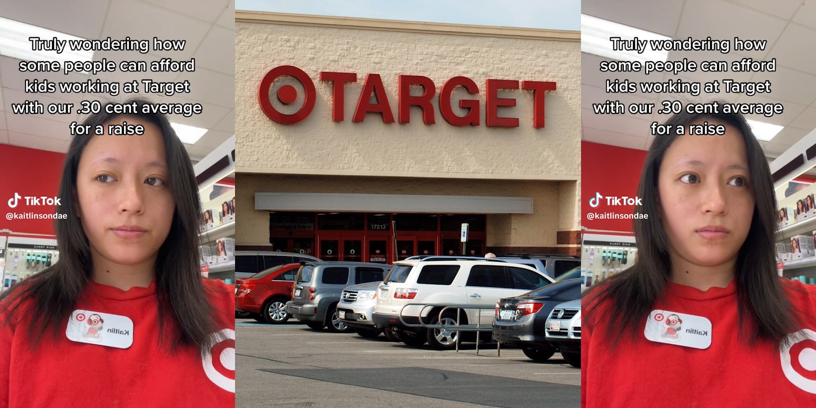 target worker wondering how people can afford kids working at Target