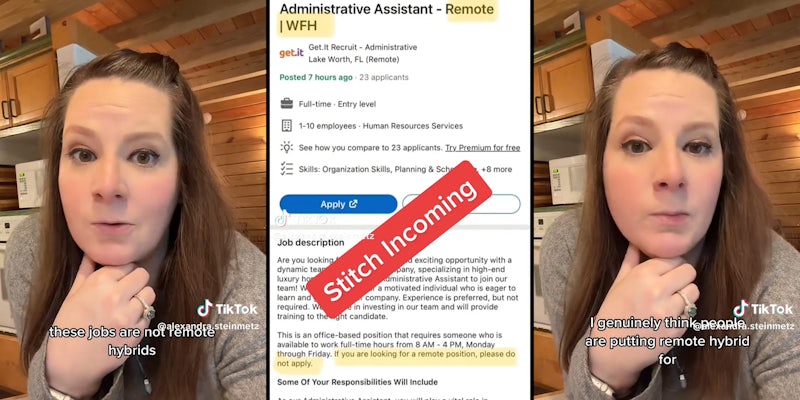 Woman Says She Was Tricked Into Applying For Non Remote Jobs 