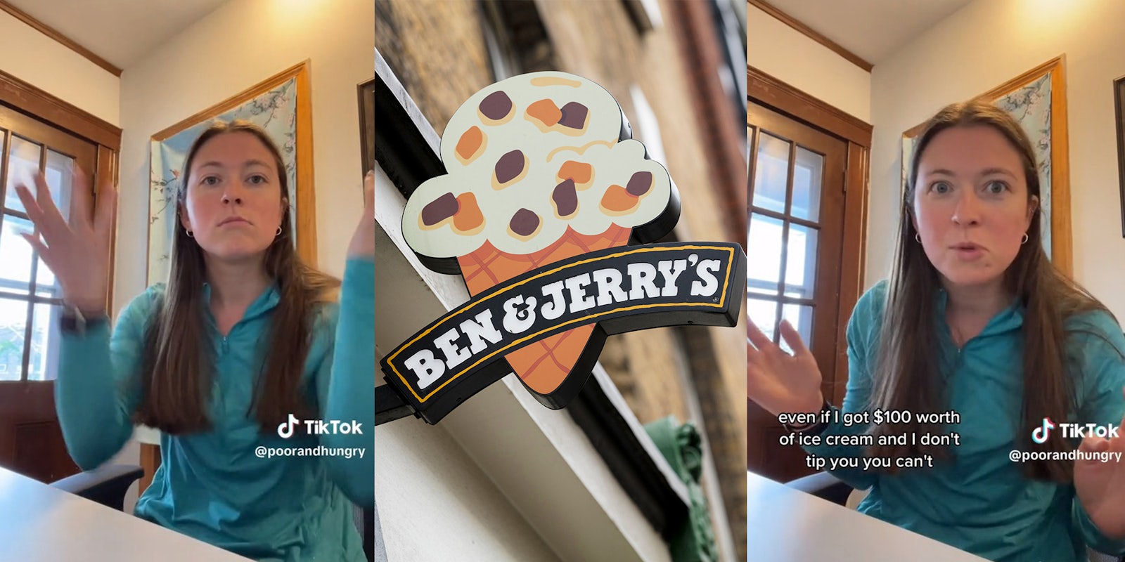 Customer says Ben & Jerry's worker expected tip after she ordered 1 waffle cone