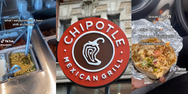 Chipotle worker shares everything she eats in an 8-hour shift