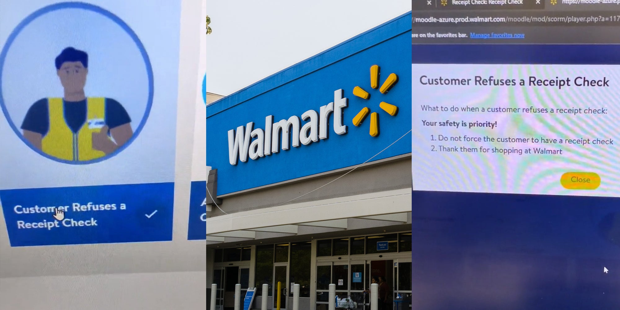 Walmart Worker Says It’s Store Policy To Not Push Receipt Checks